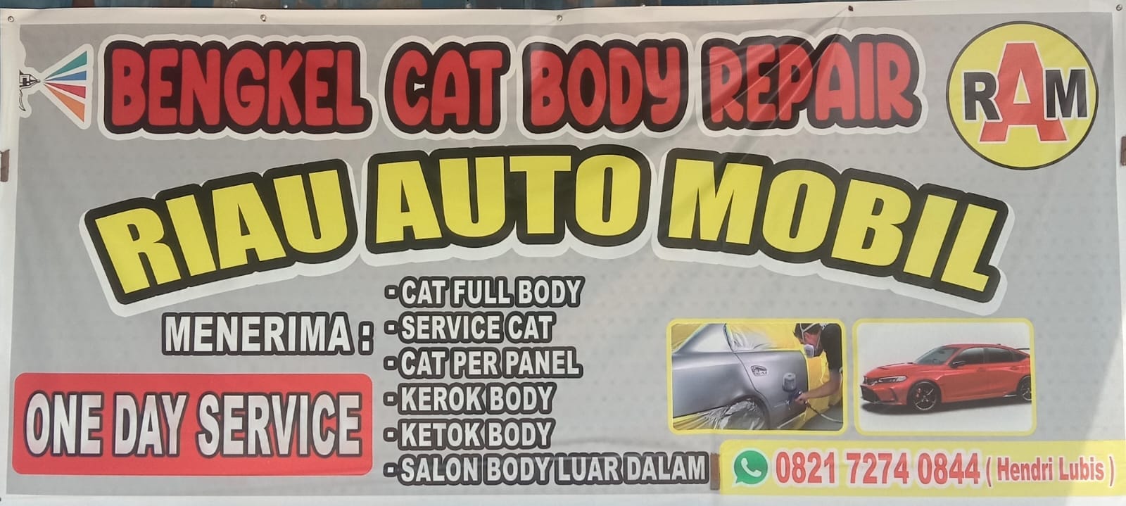 Bengkel Car Body Repair Riau Auto Mobil (RAM) - Spesialis Perbaikan Body Mobil Pekanbaru