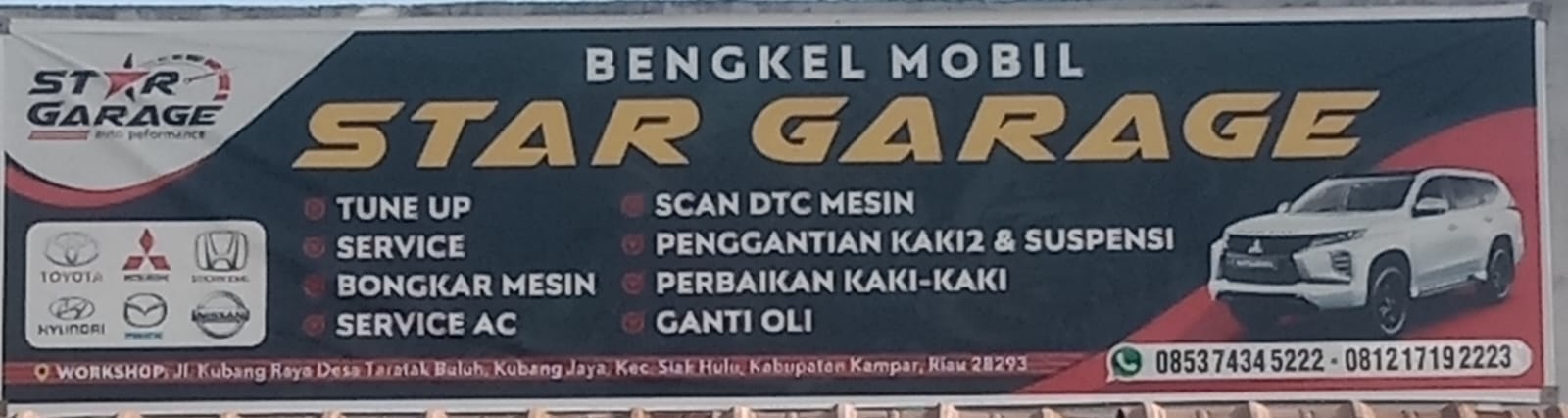 Bengkel Mobil Star Garage - Bengkel Mobil Spesialis Mitsubishi Pekanbaru
