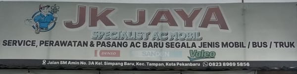 JK Jaya AC Mobil: Bengkel Spesialis AC Mobil di Daerah Panam, Pekanbaru