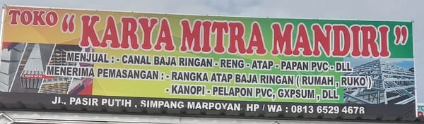 Toko Karya Mitra Mandiri - Toko Plafon dan Baja Ringan Pekanbaru