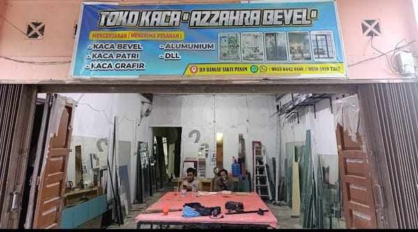 Toko Kaca Azzahra Bevel - Jasa Kaca Bevel Pekanbaru
