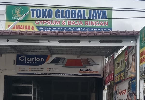 Toko Global Jaya - Toko Gypsum dan Baja Ringan Terdekat Pekanbaru