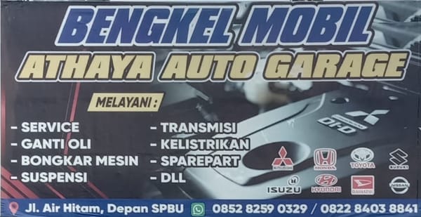 Bengkel Mobil Athaya Auto Garage - Spesialis Bengkel Mobil Mitsubishi Pekanbaru