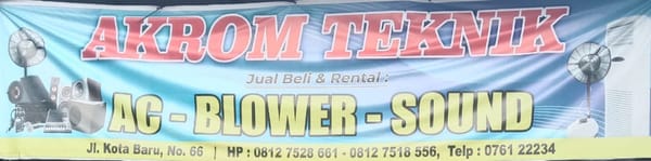 Toko AC Akrom Teknik– Jasa Service & Perawatan AC di Pekanbaru
